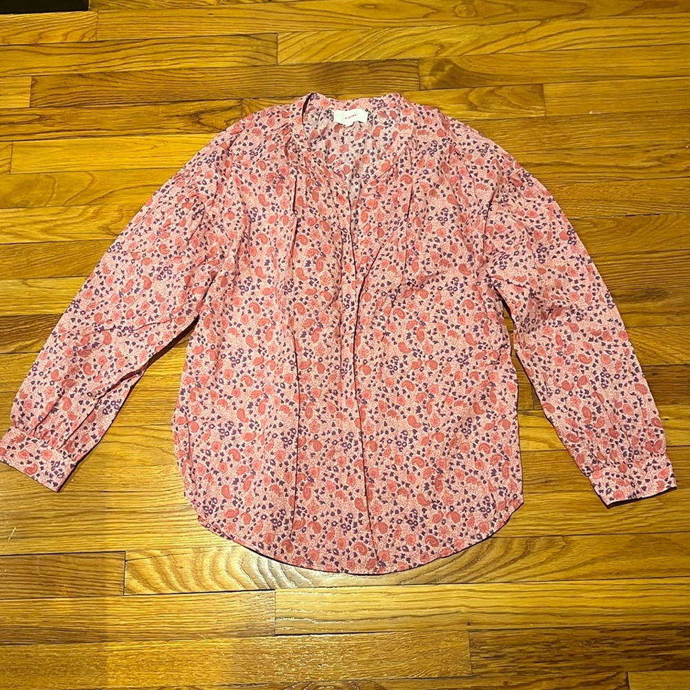 Women’s button-down blouse - floral print